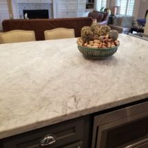 honed marble counter