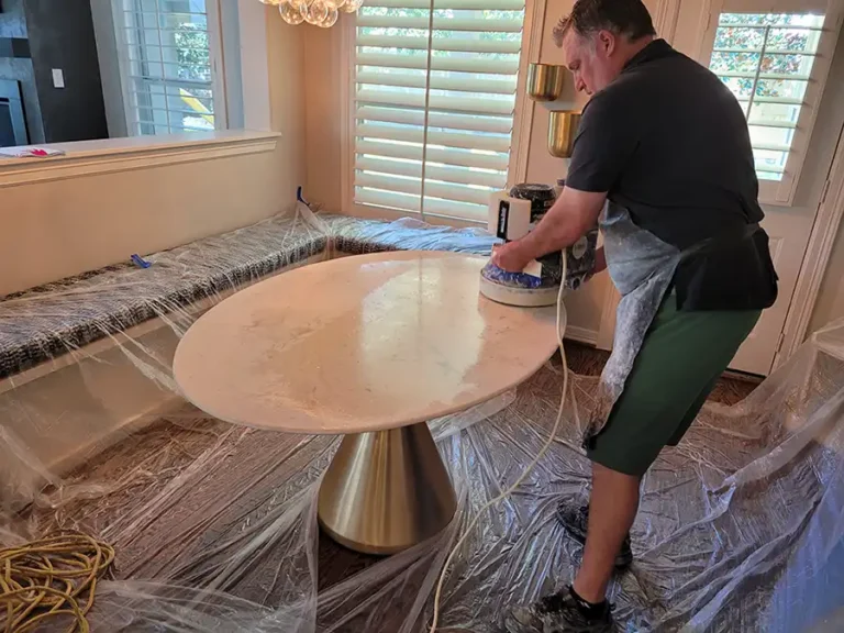 natural stone tabletop restoration image