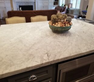 honed marble counter