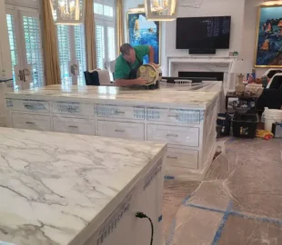 stone countertop cleaning image