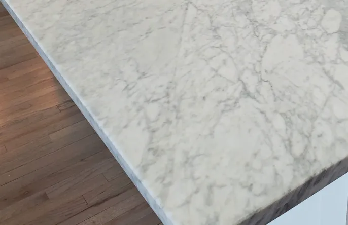 Dull sink rails and edges